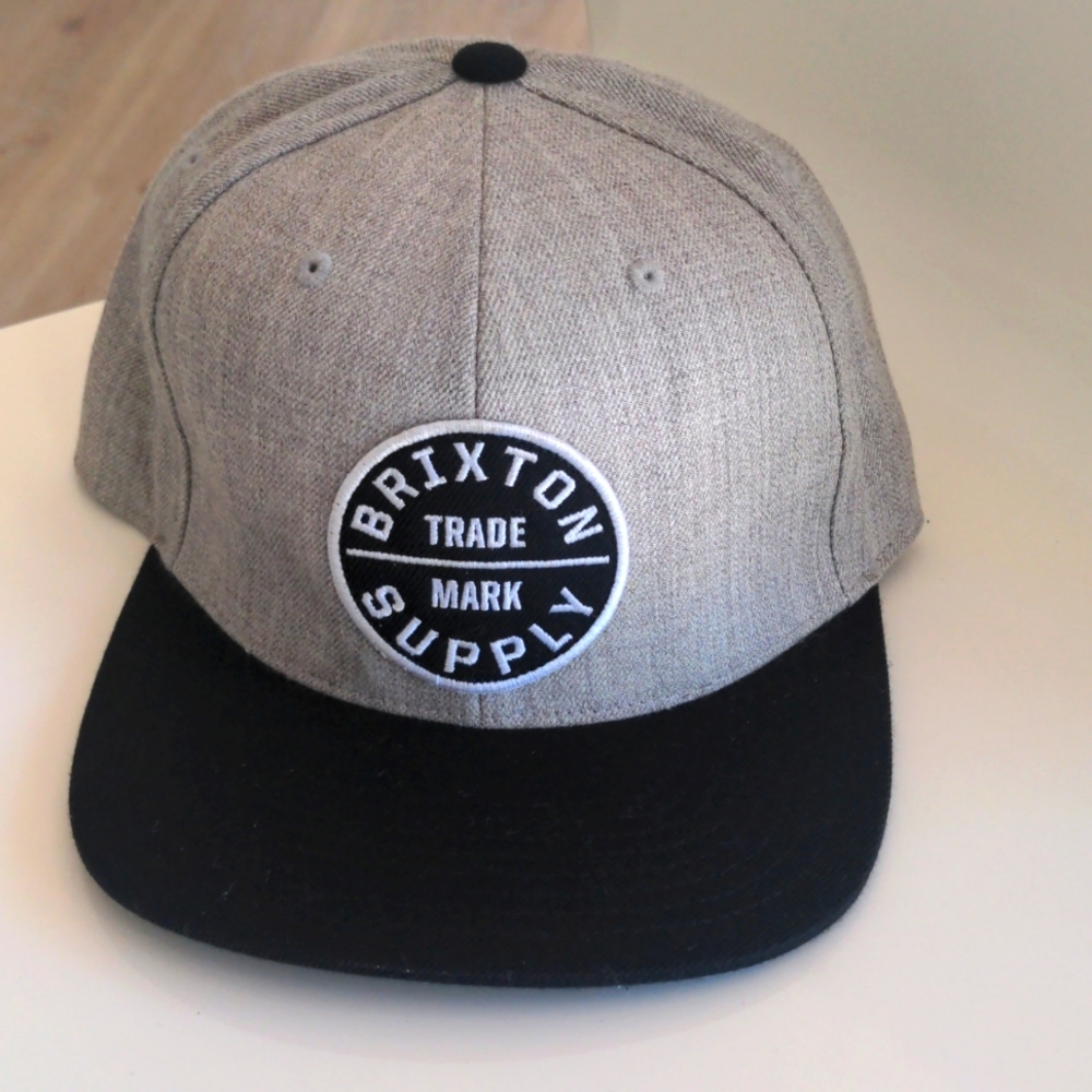 Brixton Grey and Black Oath III SnapBack